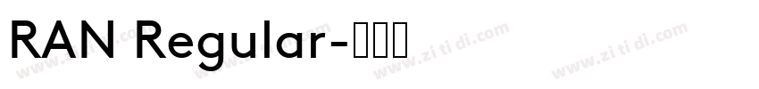 RAN Regular字体转换